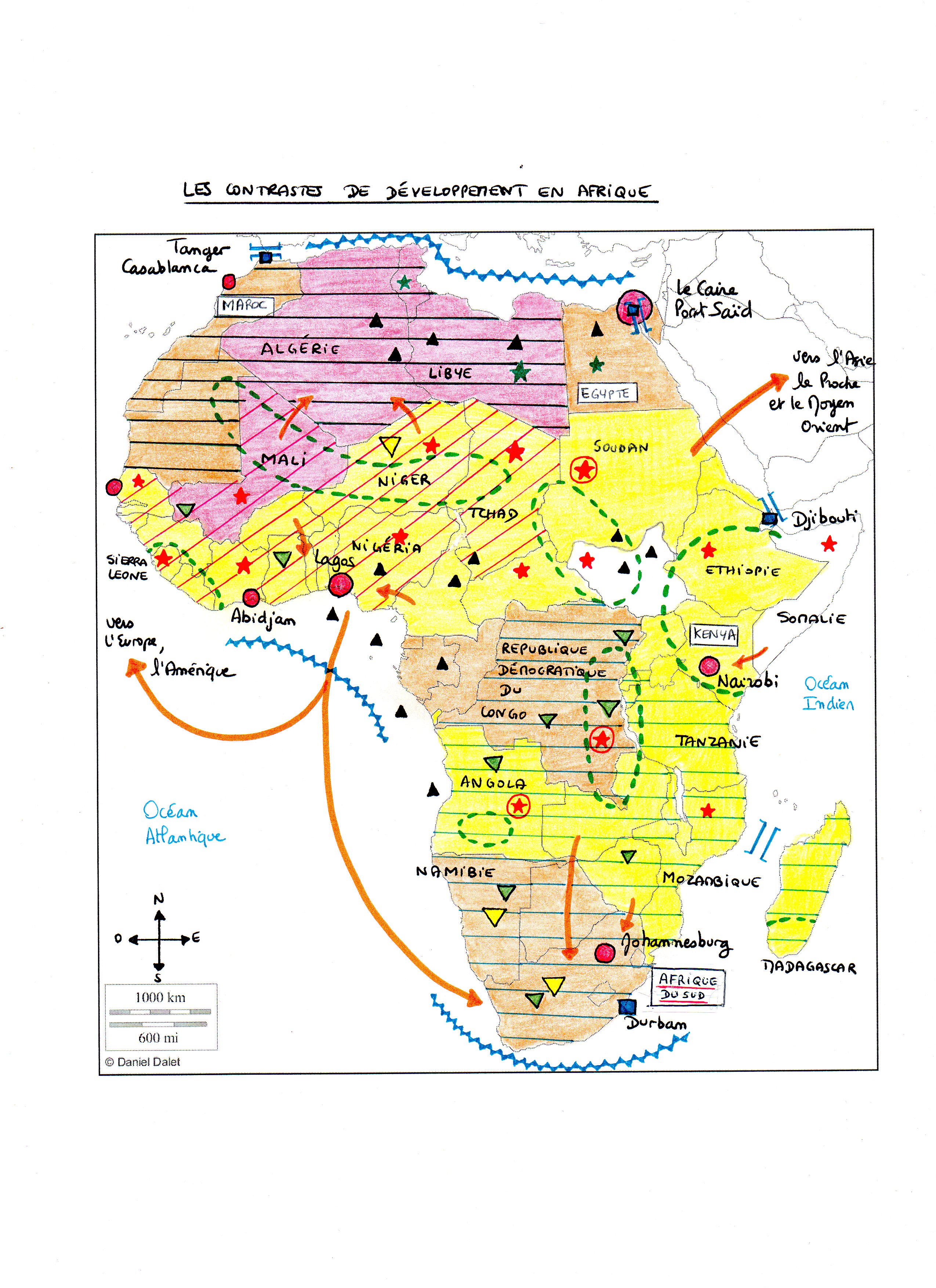 carte bac afrique